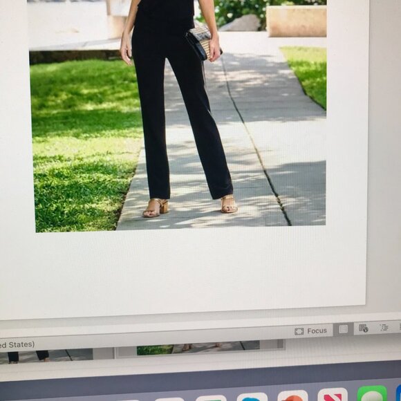 Boston Proper , Jet Black, Paris Straight Leg Jeans, size 4 - Picture 4 of 4